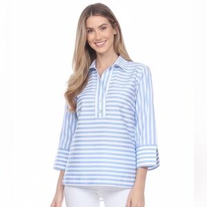 Blue Striped Women's Top
